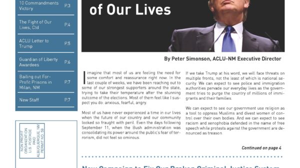 Winter-Fall 2016 Newsletter Cover