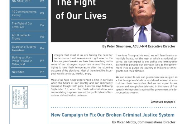 Winter-Fall 2016 Newsletter Cover