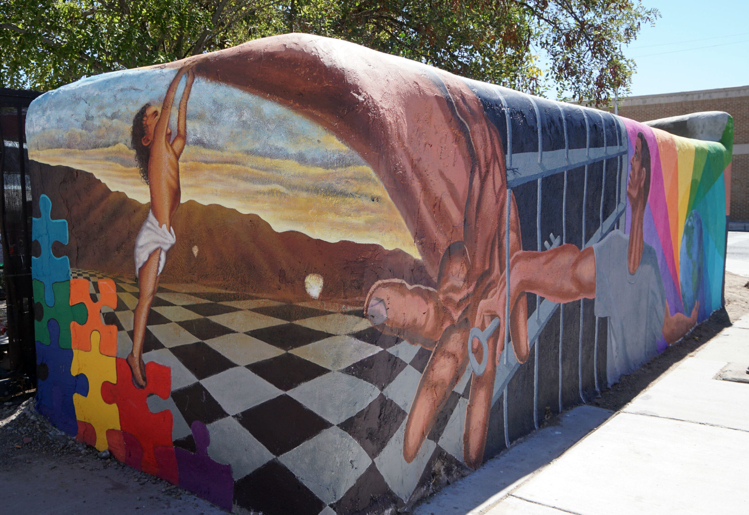 Emanuel and Eric's finished mural