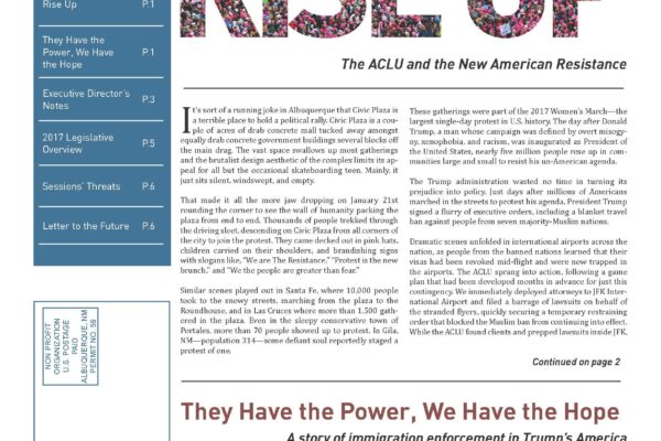 Image of page one of Spring 2017 Torch Newsletter