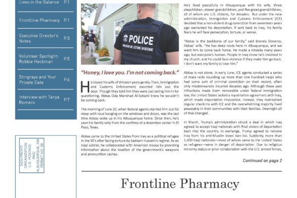 First page of the Summer 2017 Torch