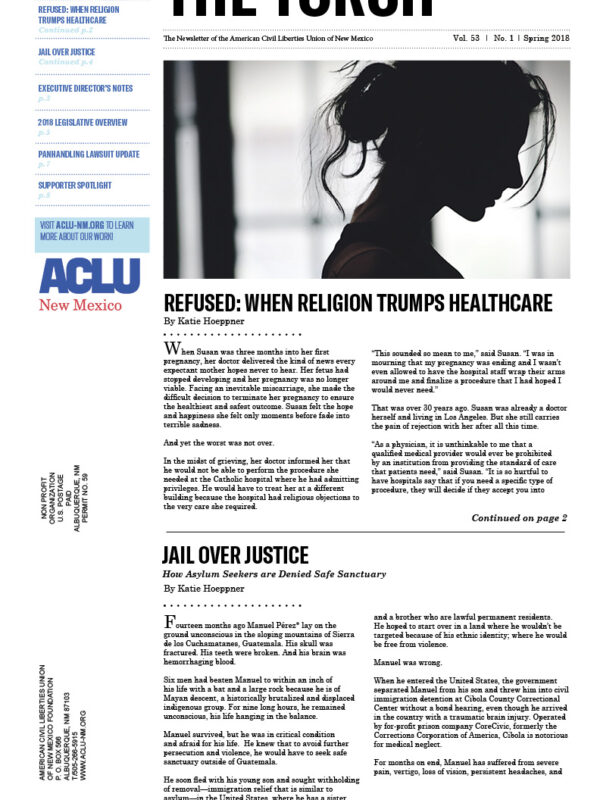 2018 Spring Torch front page