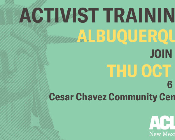 October 11 Albuquerque Activists Training