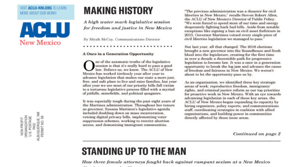 2019 Spring Torch - ACLU of New Mexico