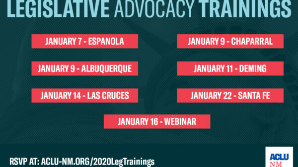 ACLU of NM 2020 Legislative Advocacy Training