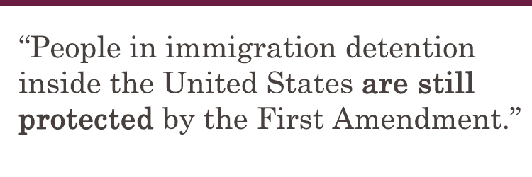 First Amendment Still Protected