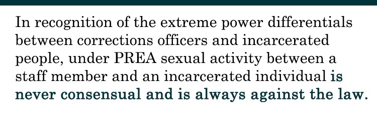 Taking down a culture of sexual abuse - PREA