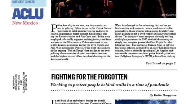 Front page of Summer 2020 Torch Newsletter