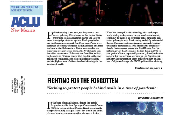 Front page of Summer 2020 Torch Newsletter