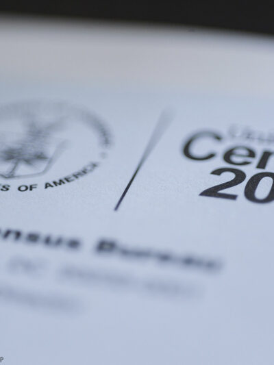 The cover of the US Census form