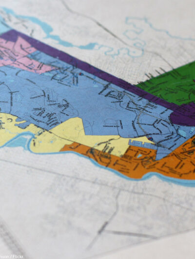 A map of the redistricting plan for the City of North Charleston.