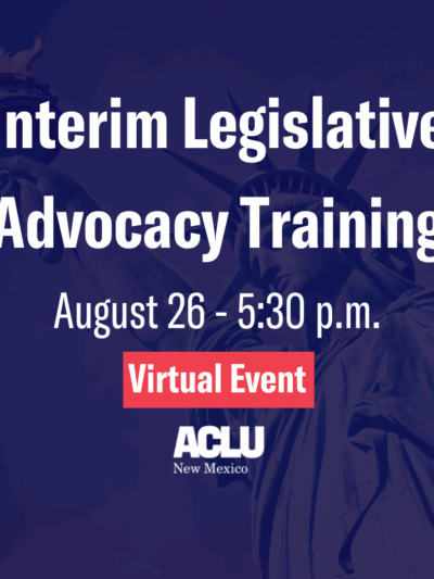 Interim Legislative Advocacy Training
