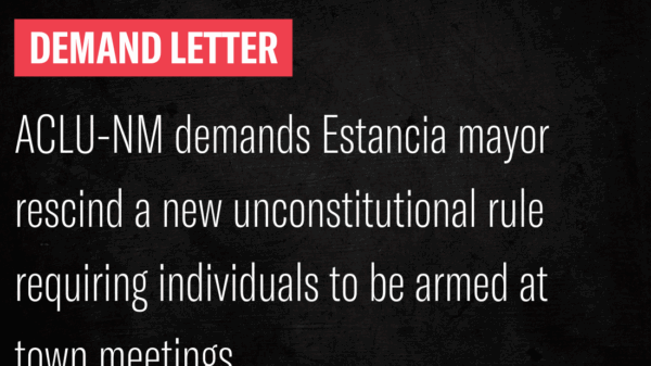 ACLU-NM demand letter graphic