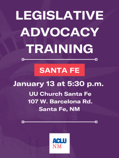 Legislative Advocacy Training Santa Fe