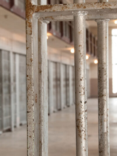 A photo of prison bars.