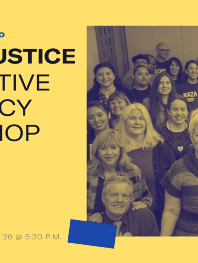 Smart Justice Legislative Advocacy Workshop - January 26 at 5:30 p.m.
