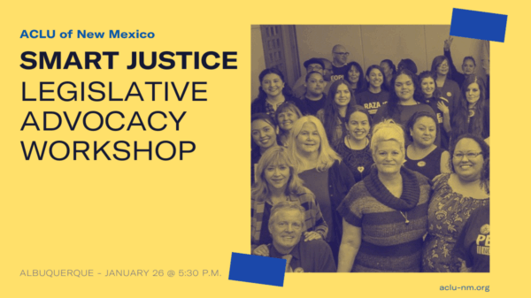 Smart Justice Legislative Advocacy Workshop - January 26 at 5:30 p.m.