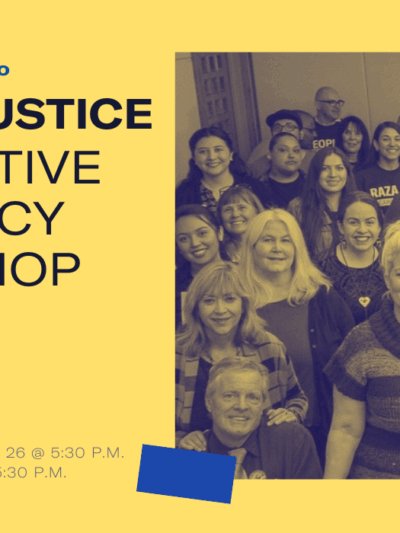 Smart Justice Legislative Advocacy Workshop - February 1 at 5:30 p.m.