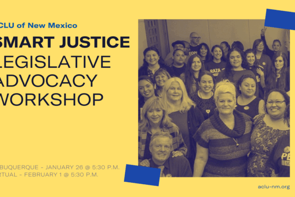Smart Justice Legislative Advocacy Workshop - February 1 at 5:30 p.m.