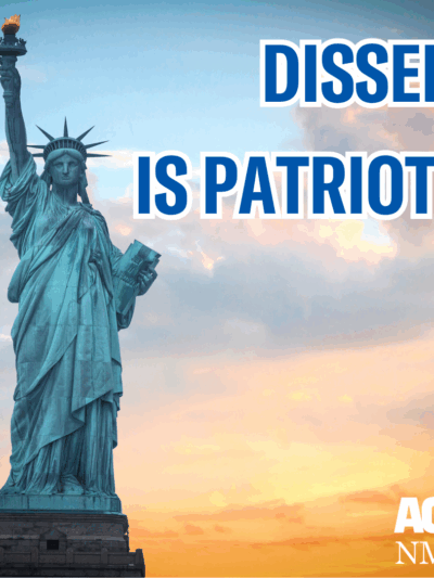 DISSENT IS PATRIotic