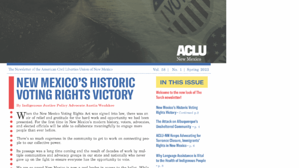 cover photo of the spring torch 2023