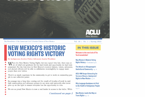 cover photo of the spring torch 2023