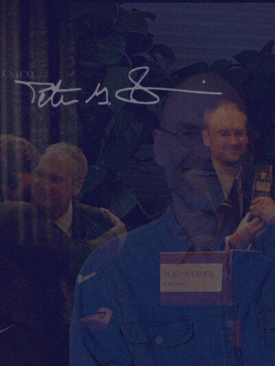 Stylized image of Peter Simonson