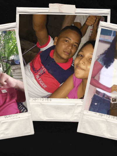 Stylized image of Yofer's personal family pictures