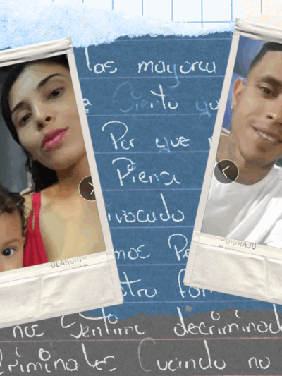 Stylized image of Leonel and his family