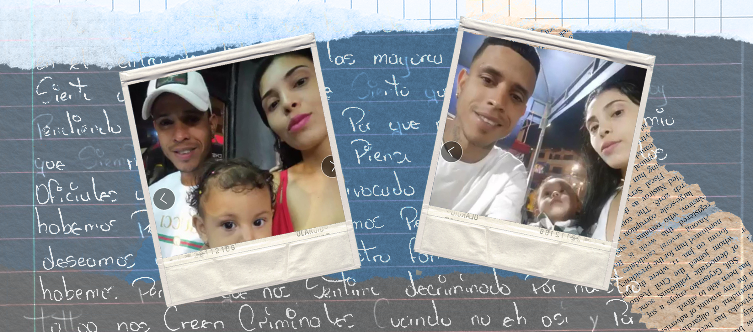 Stylized image of Leonel and his family