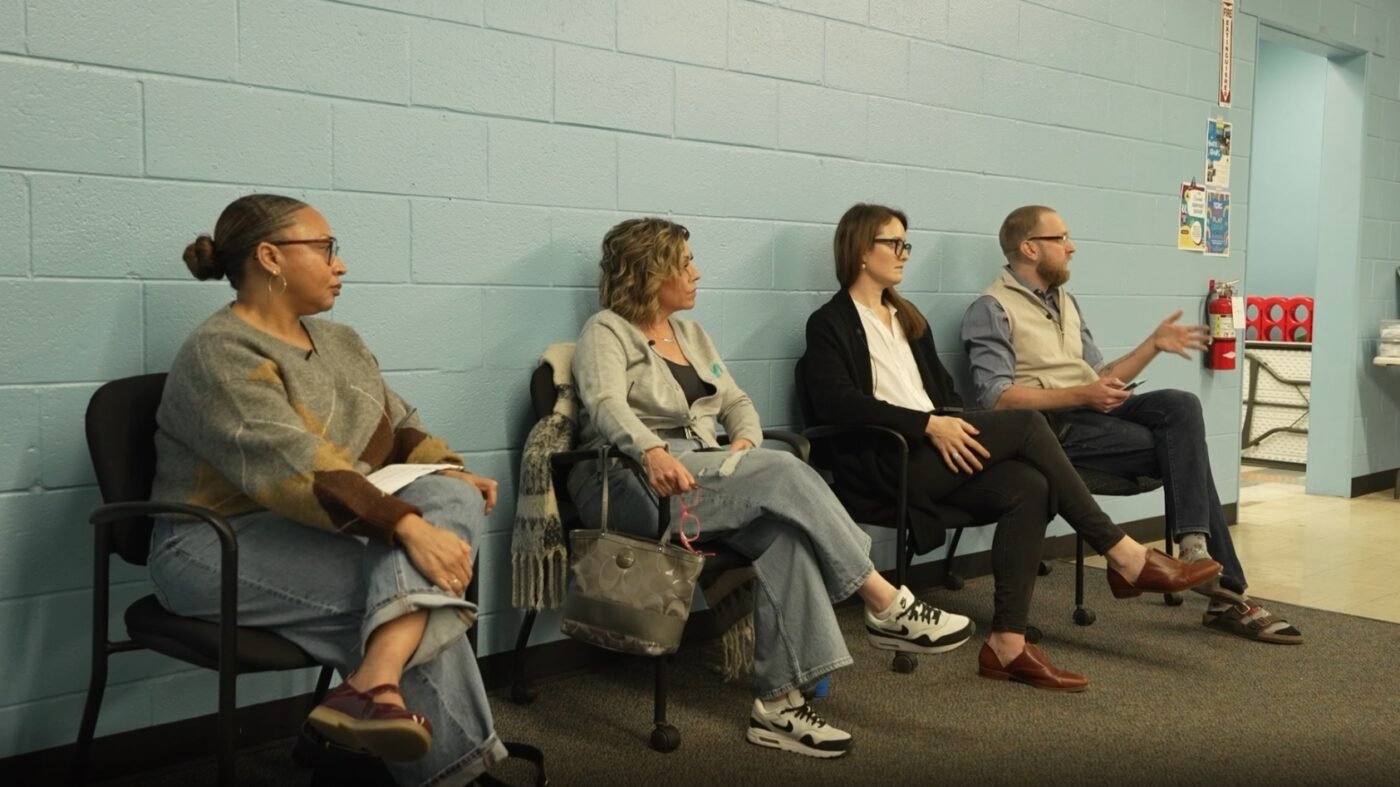 An image showing the group of panelists at the Rethinking Public Safety town hall in Albuquerque, New Mexico.