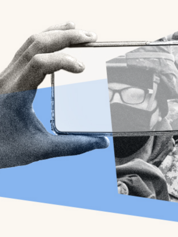 A graphic containing images pertaining to recording law enforcement.