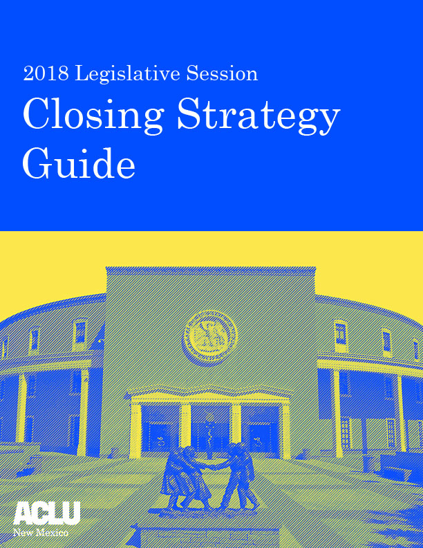 2018 Legislative Session Closing Strategy Guide cover page