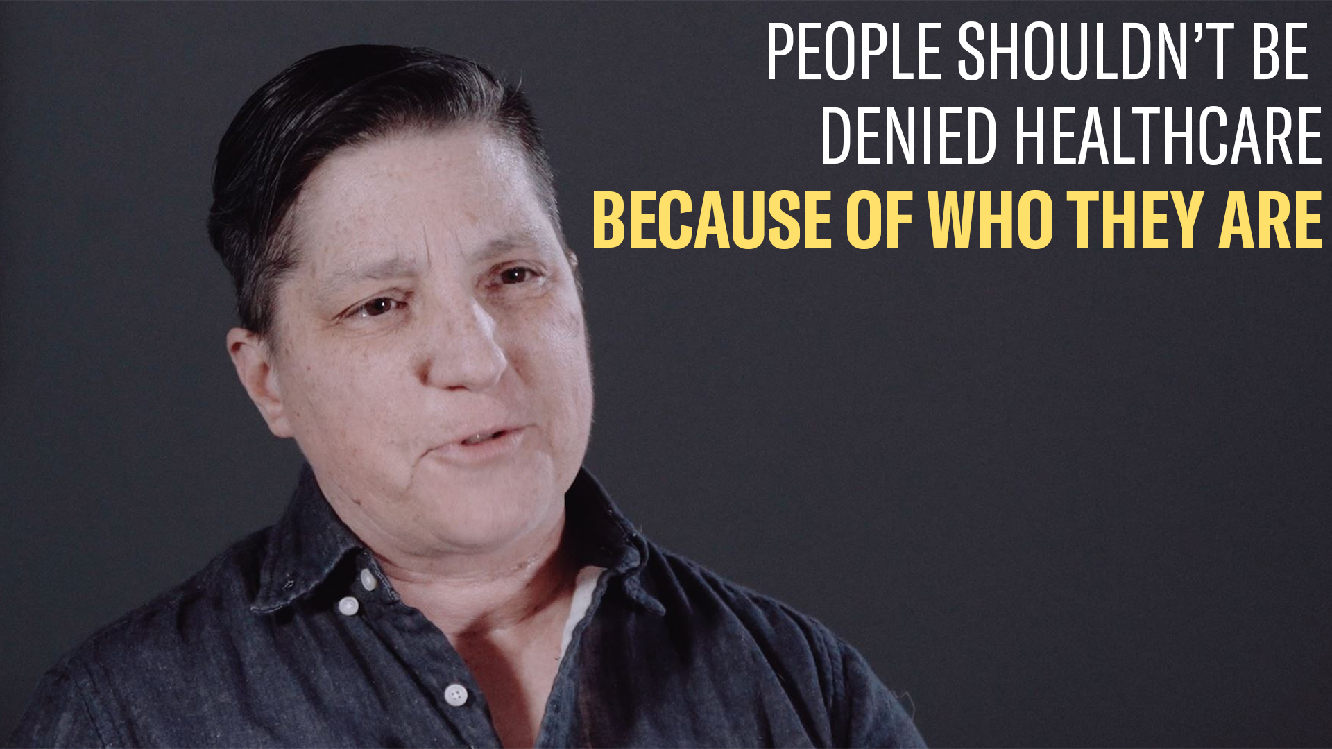 People shouldn't be denied healthcare