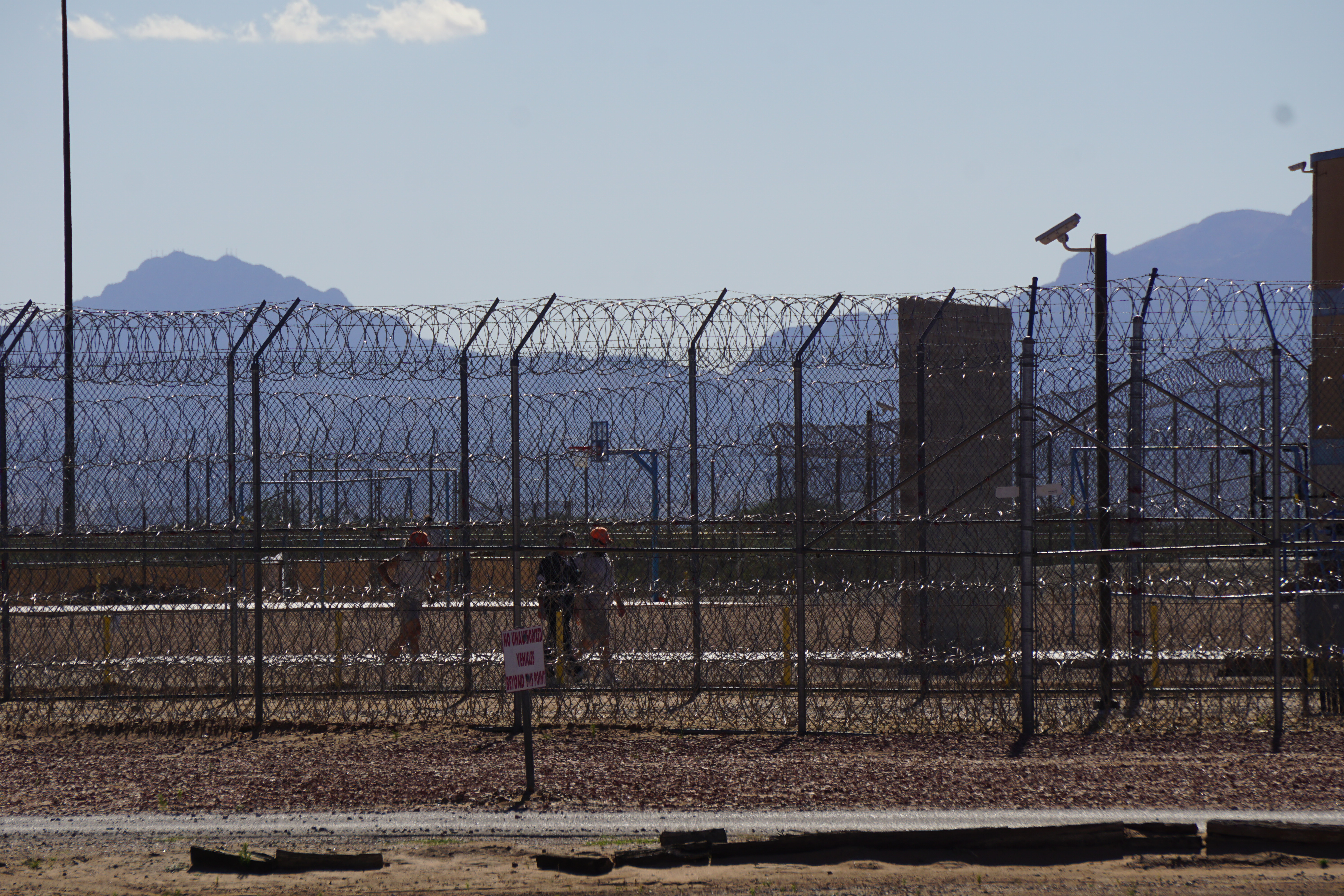 A view of the yard at the Otero County Prison Facility, operated by MTC The Otero County Prison Facility, in Chaparral, New Mexico, operated by Management and Training Corp (MTC)