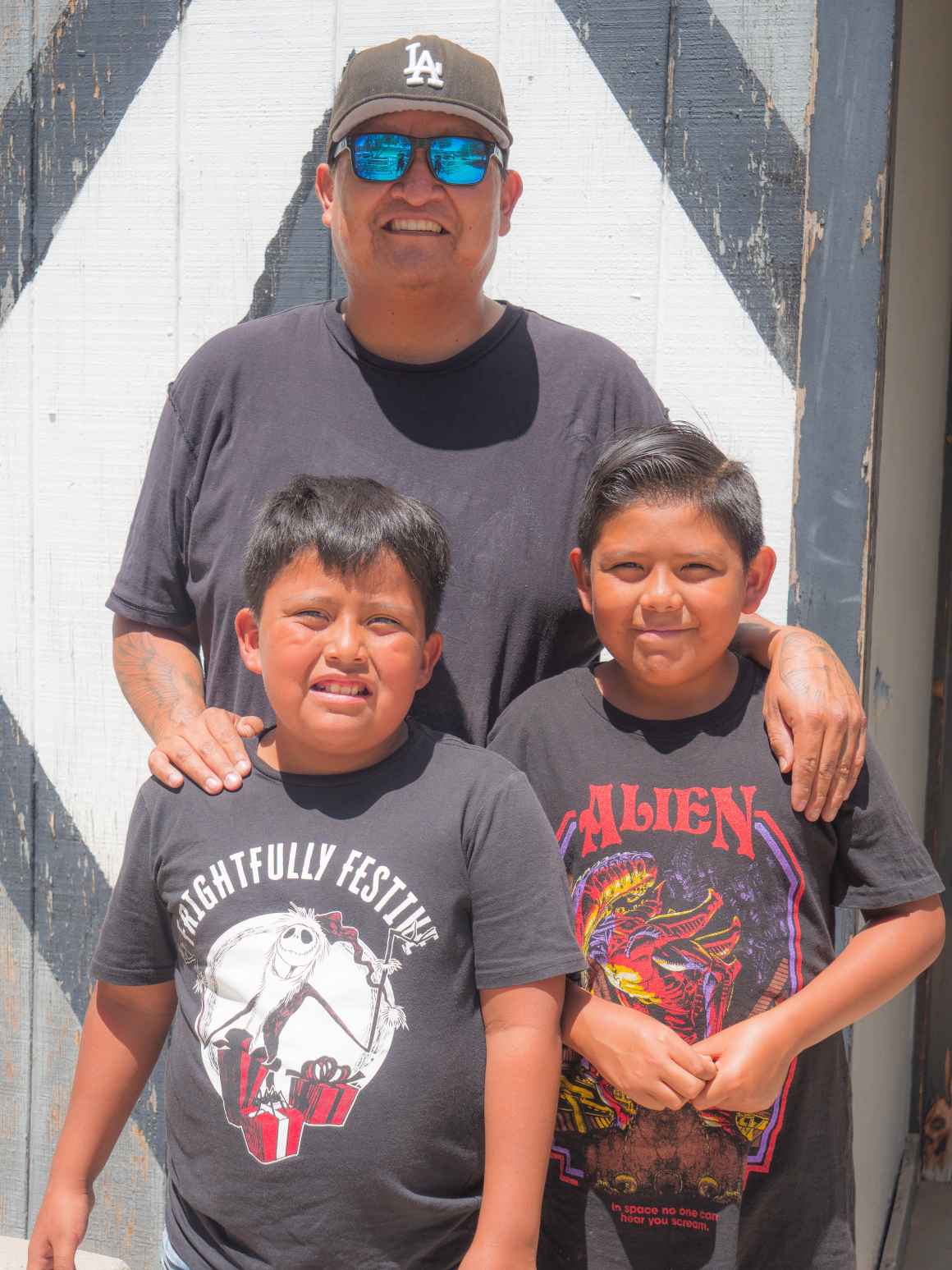 A photo of Billton Werito and his sons.
