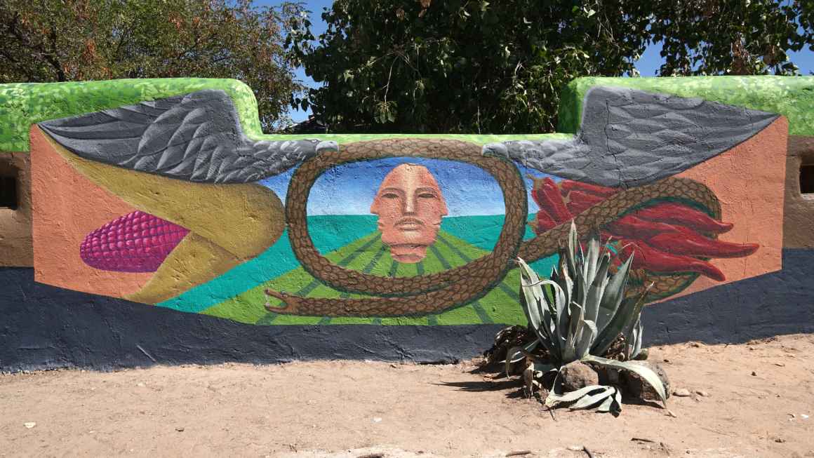 Emanuel and Eric's finished mural Emanuel and Eric's finished mural
