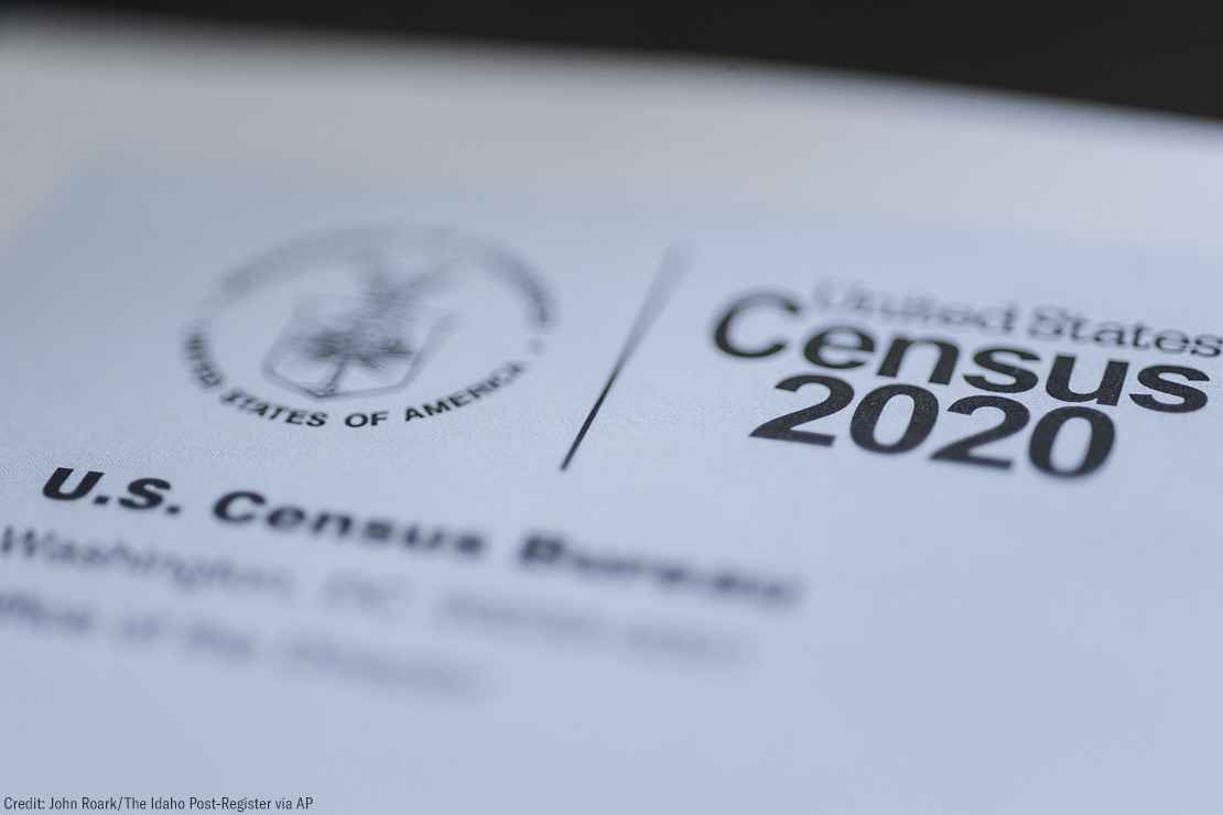 The cover of the US Census form