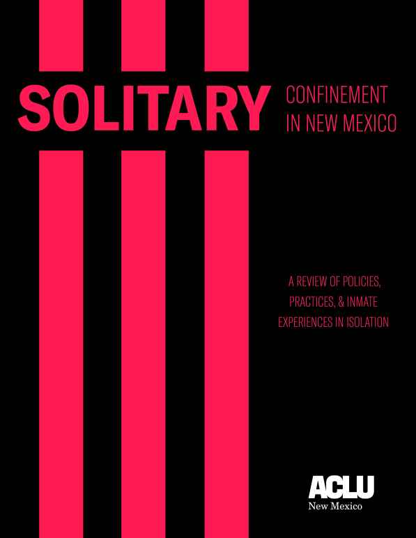 Solitary Report Cover