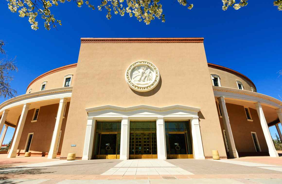 Photo of the Roundhouse in Santa Fe