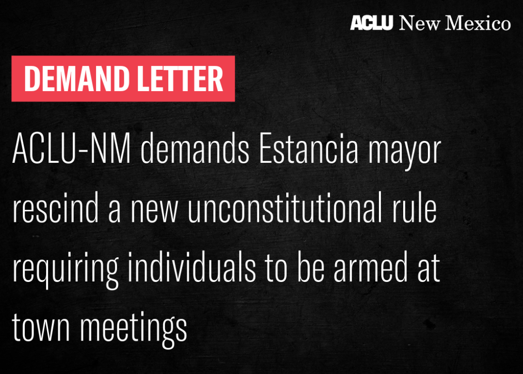 ACLU-NM demand letter graphic 