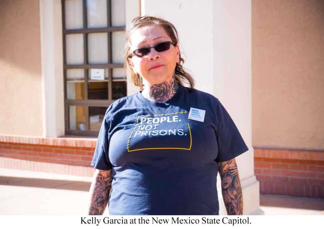 Kelly Garcia at New Mexico State Capitol.