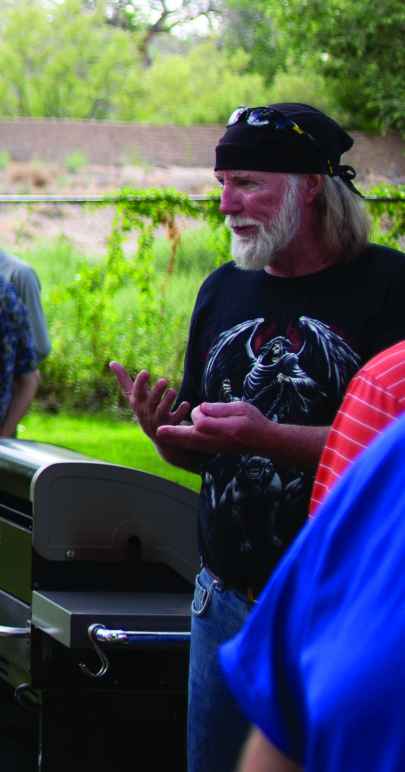 Rory Wolf at the July BBQ hosted by Smart Justice NM in Albuquerque. 