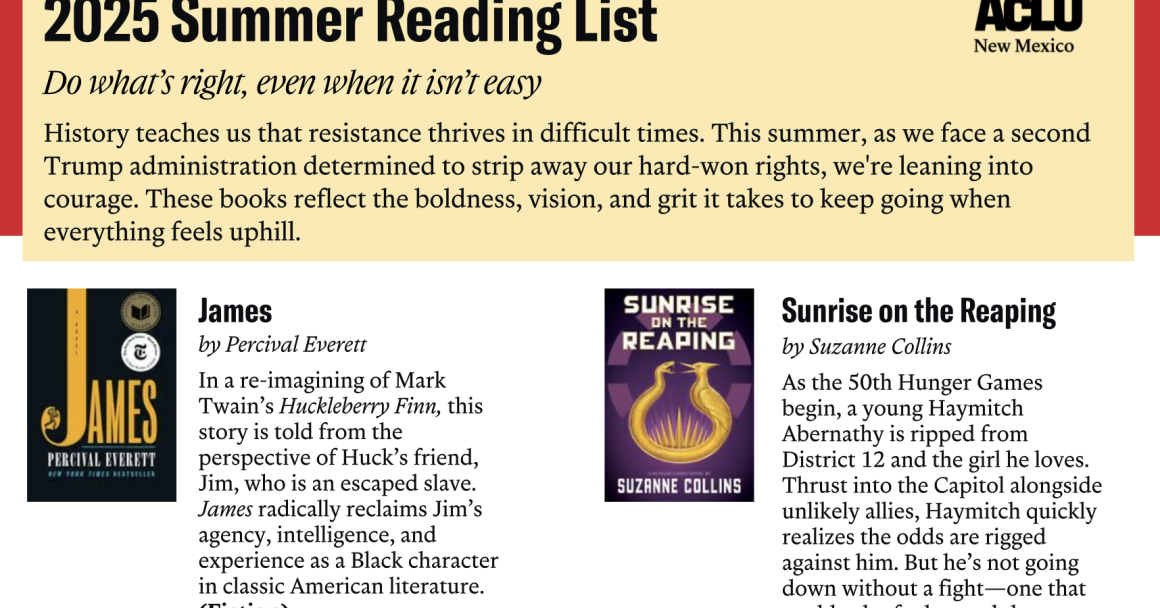 2025 Summer Reading List