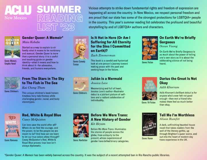 ACLU of New Mexico Summer Reading List