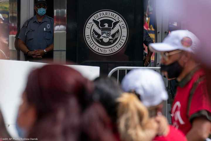 The U.S. Immigration and Customs Enforcement headquarters.