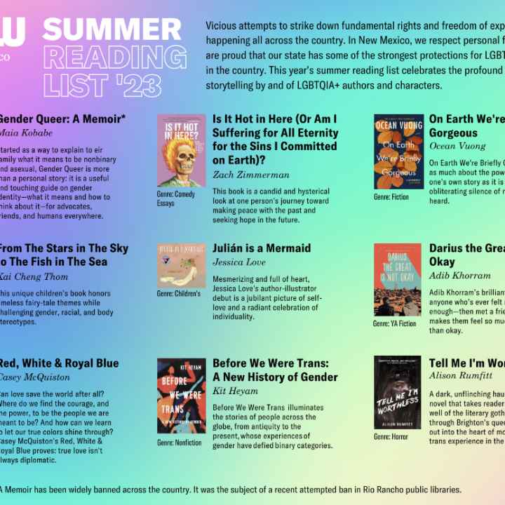ACLU of New Mexico Summer Reading List