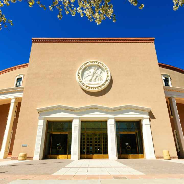 Photo of the Roundhouse in Santa Fe