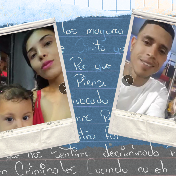 Stylized image of Leonel and his family