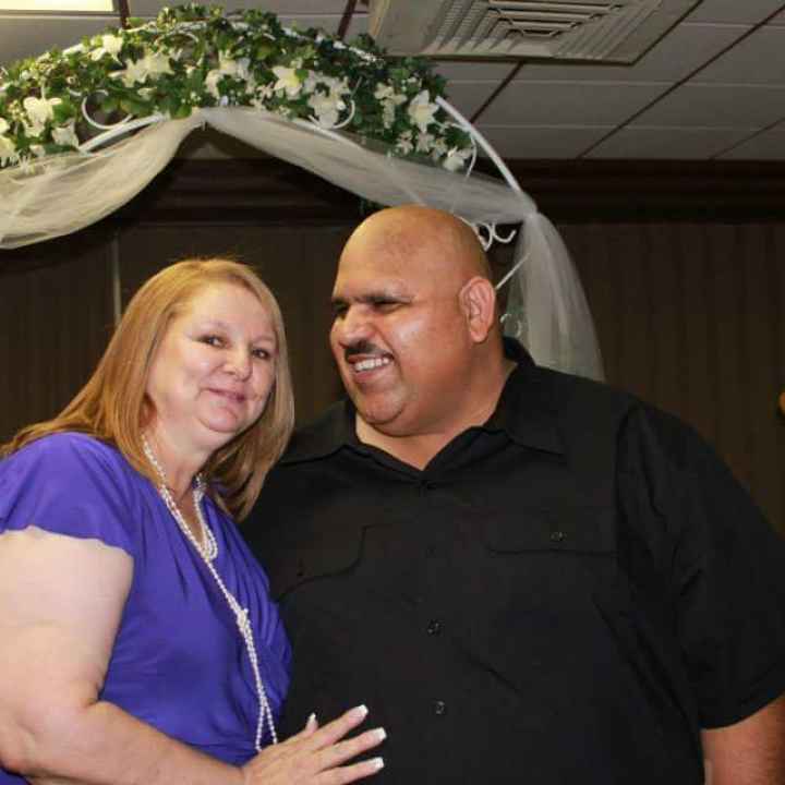 Abbas with his wife Brenda Abbas with his wife Brenda